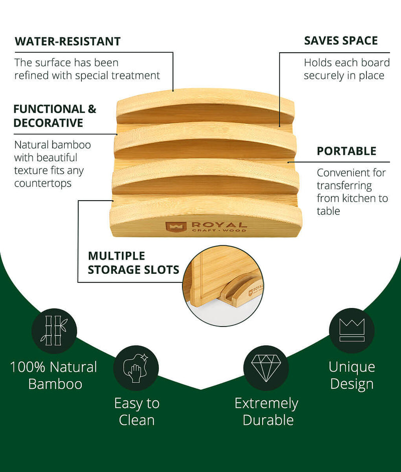 Cutting Board Organizer for 3 Boards-3