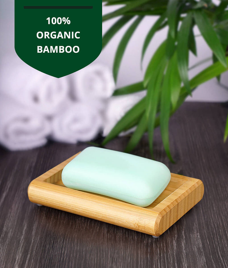 Bamboo Soap Dish Set of 2-8