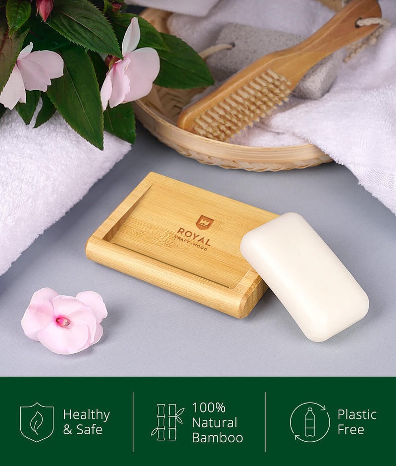 Bamboo Soap Dish Set of 2-3