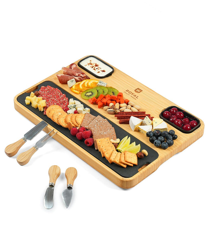 Cheese and Cracker Tray With Slate Plate-9