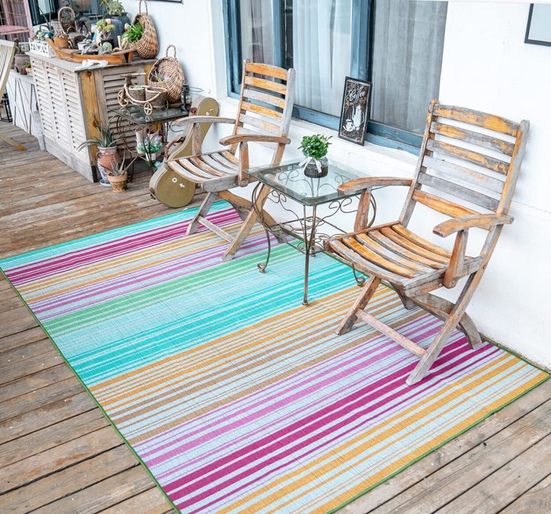 RV Outdoor Patio Rug for Camping Beach Mat Indoor Outdoor Play Mat 4*6 ft