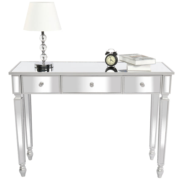 Three Drawers Mirror Table Dressing Table Console Table