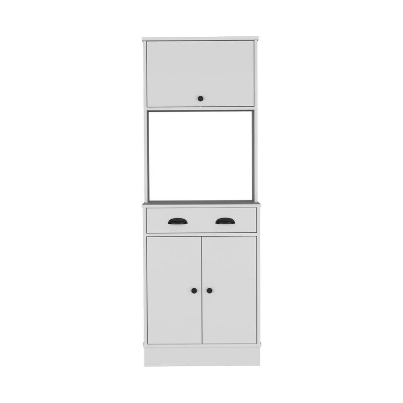 Pantry Cabinet Microwave Stand Warden, Kitchen, White-1