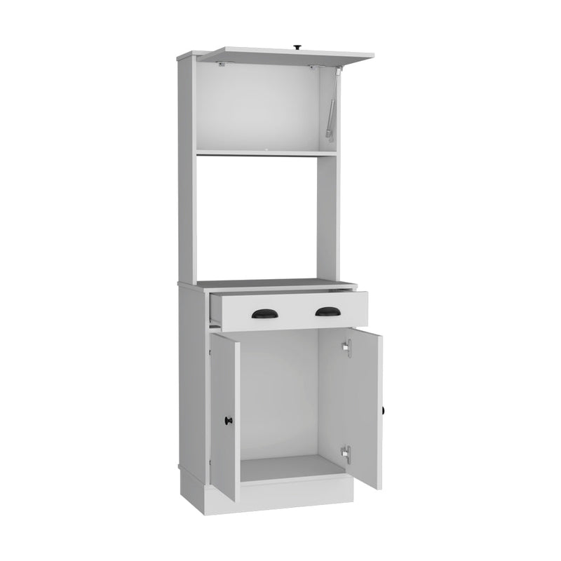 Pantry Cabinet Microwave Stand Warden, Kitchen, White-6