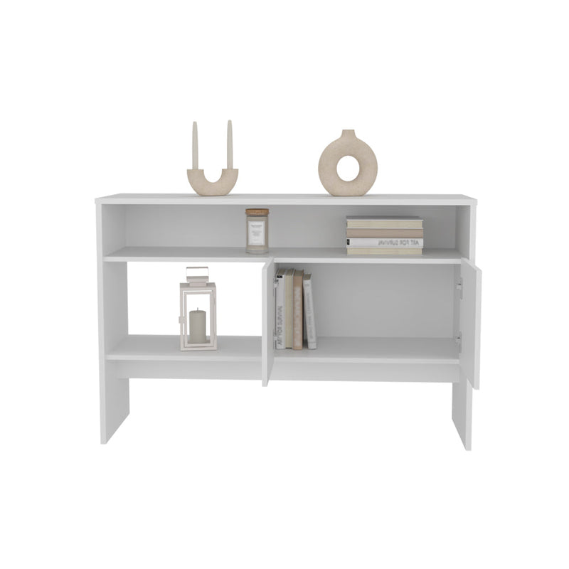 Console Table Midway, Living Room, White-3