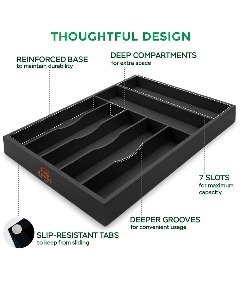 Silverware Tray Black-2