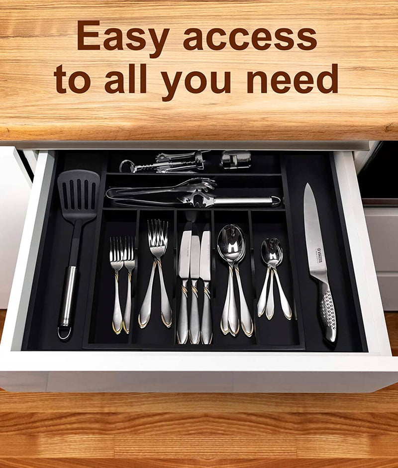 Black Silverware Tray-7