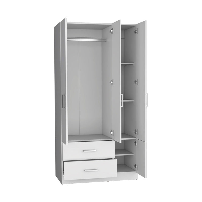 Four Door Armoire Crosby, Bedroom, White-5