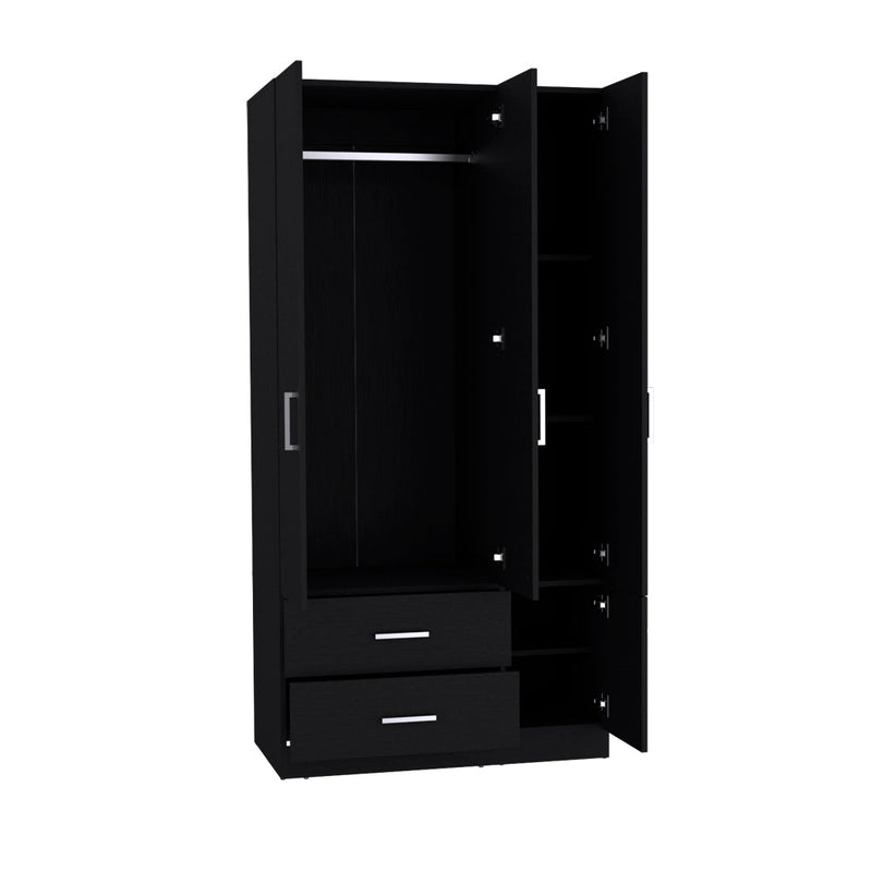 Four Door Armoire Crosby, Bedroom, Black-5