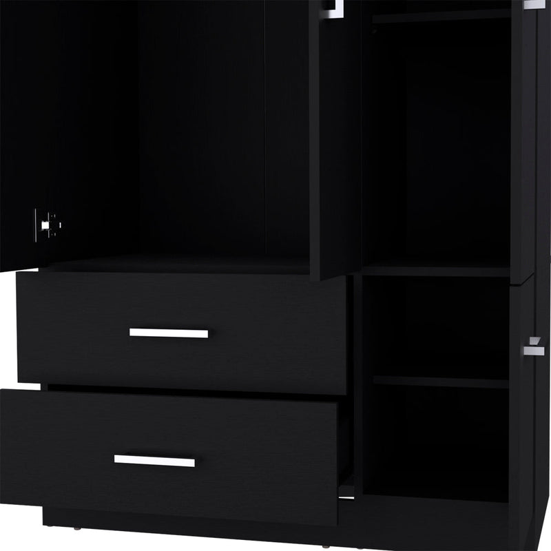 Four Door Armoire Crosby, Bedroom, Black-6