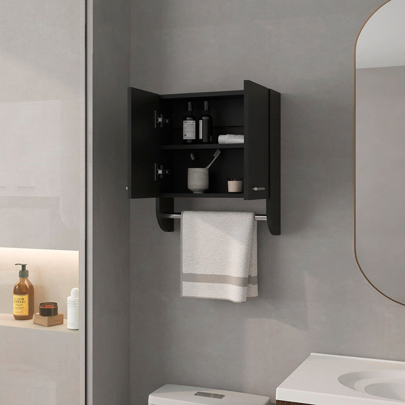 Medicine Cabinet Riley, Bathroom, Black-1