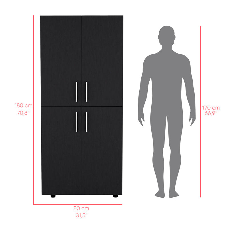 Armoire Moscow, Bedroom, Black-7