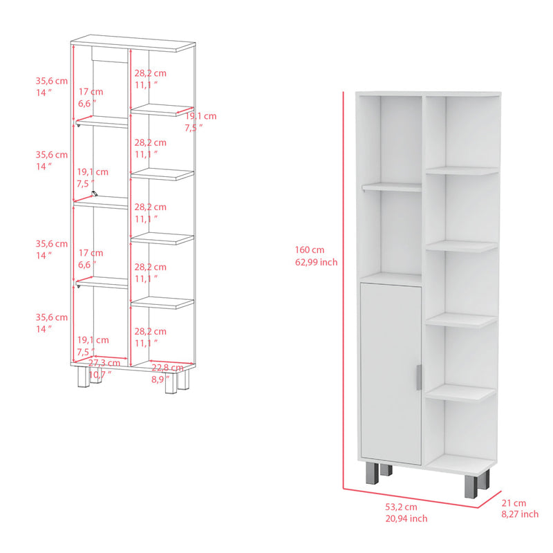 Linen Cabinet Derby, Bathroom, White-2