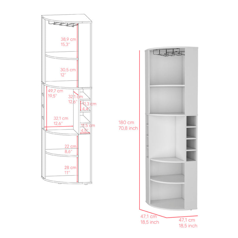 Bar Cabinet Jansen, Living Room, White-2