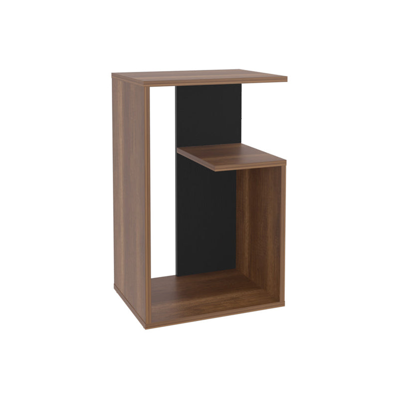 Side Table Sallis, Living Room, Walnut / Black-4