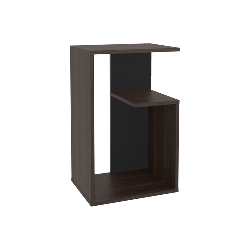 Side Table Sallis, Living Room, Dark Oak / Black-4