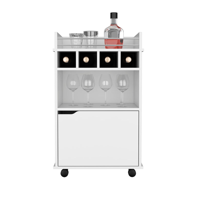 Bar Cart Kinsley, Living Room, White-5