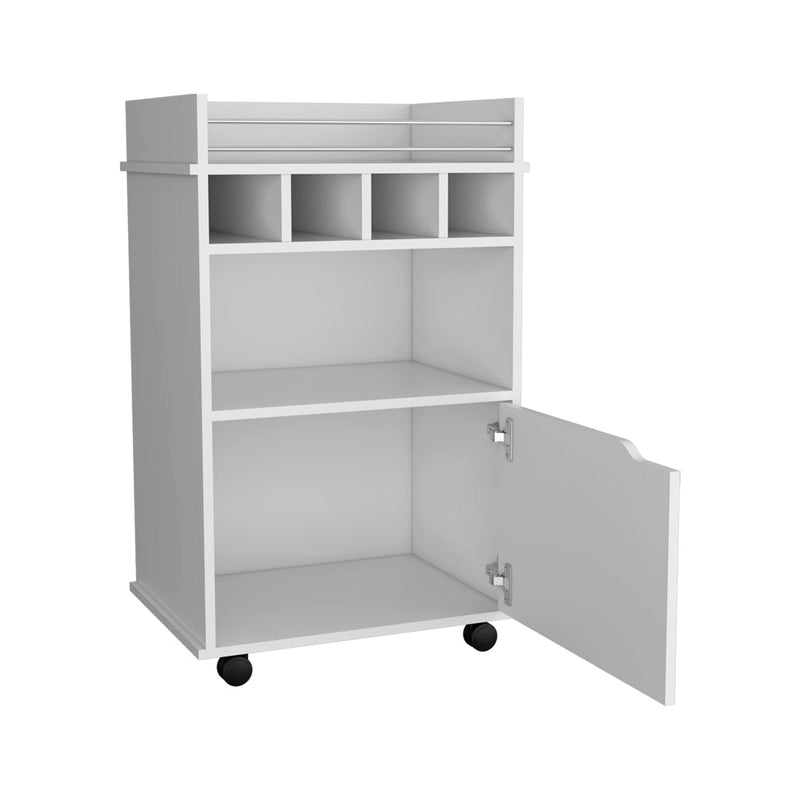 Bar Cart Kinsley, Living Room, White-6