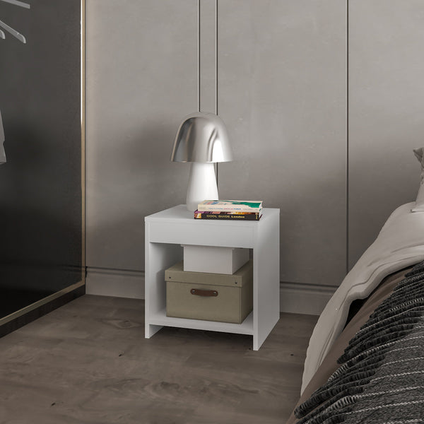 Nightstand Elaine, Bedroom, White-0