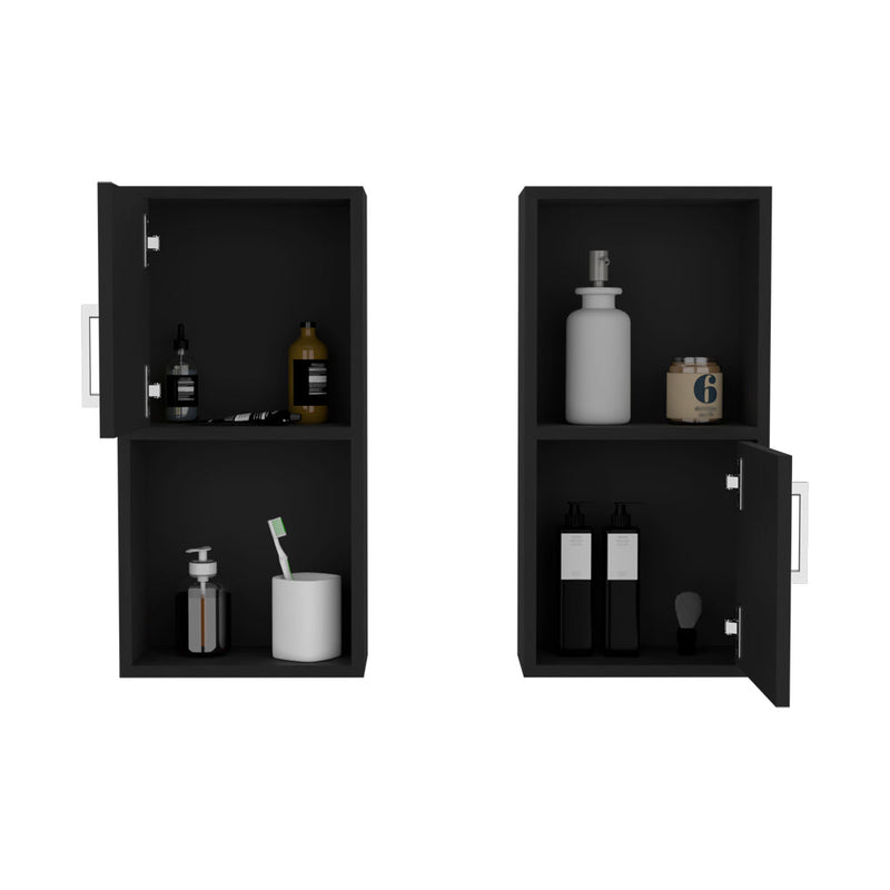 Medicine Cabinet Florence, Bathroom, Black-4