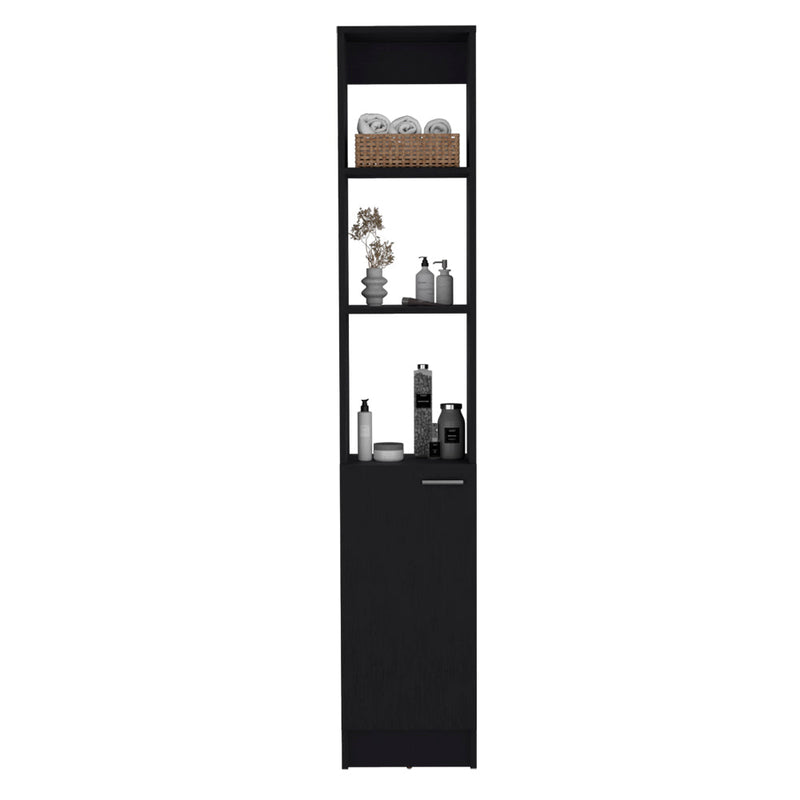 Linen Cabinet Marion, Bathroom, Black-4