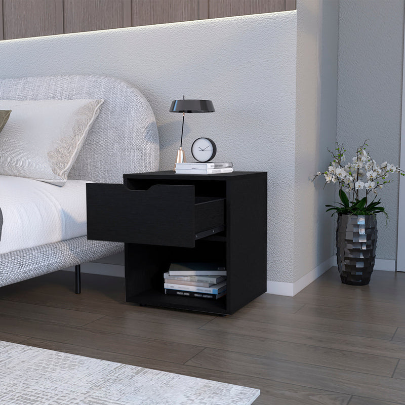 Nightstand Altheimer, Bedroom, Black-3