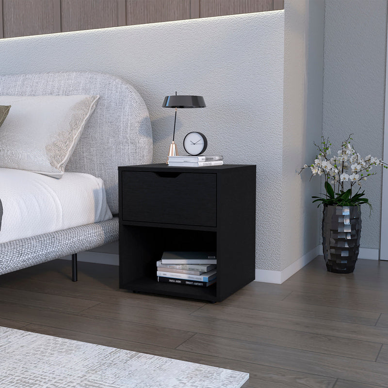 Nightstand Altheimer, Bedroom, Black-0