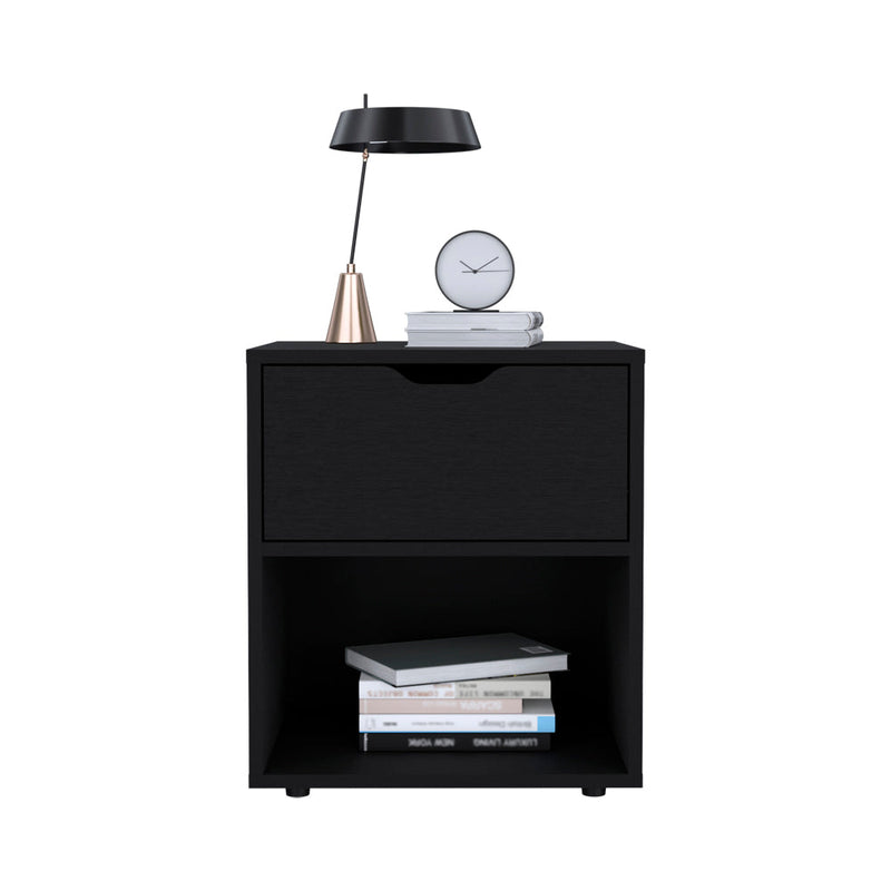 Nightstand Altheimer, Bedroom, Black-5