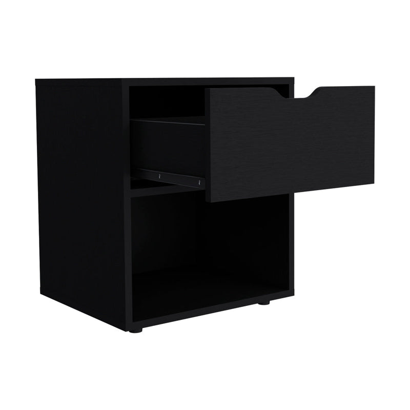 Nightstand Altheimer, Bedroom, Black-6