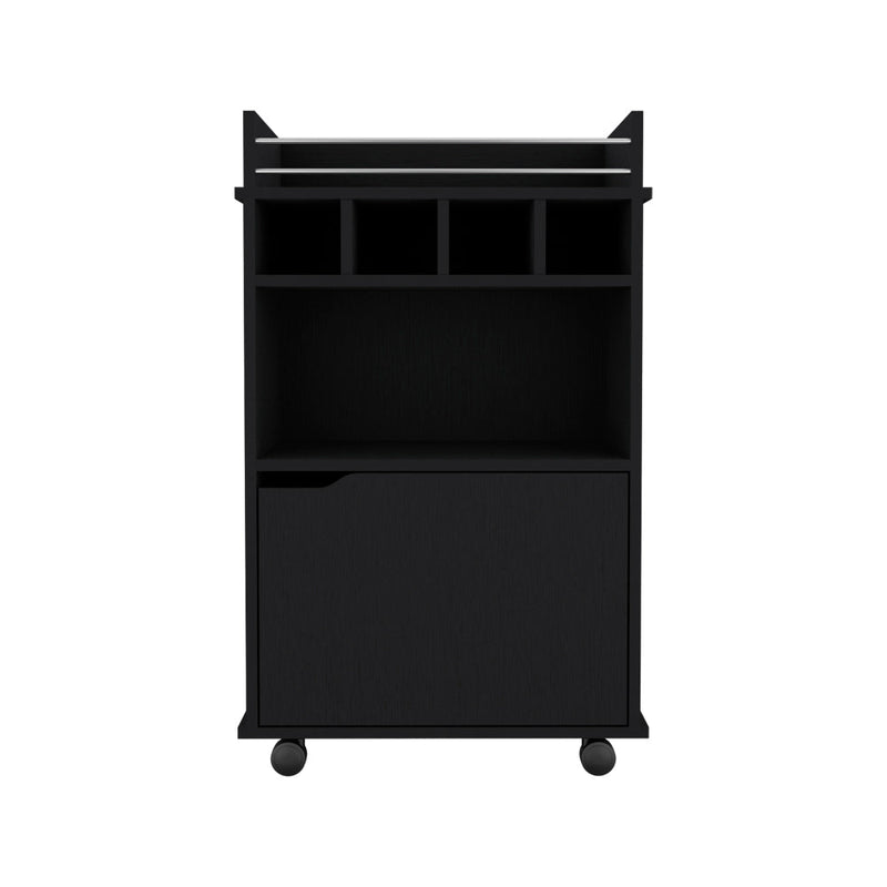 Bar Cart Kinsley, Living Room, Black-1