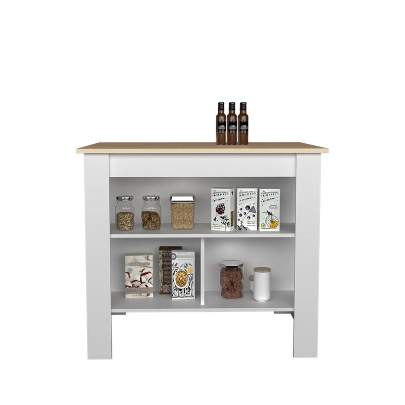 Kitchen Island Ada, Kitchen, Light Pine / White-1