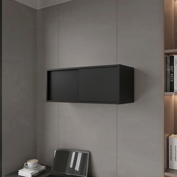 Wall Cabinet Bliss, Office, Black-0