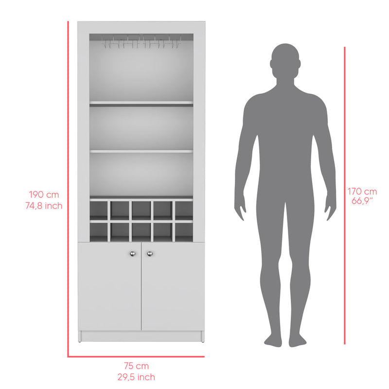 Bar Cabinet Nixon, Living Room, White-7