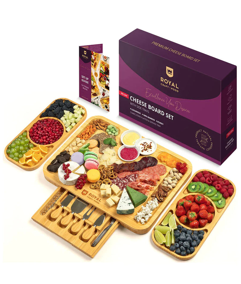 The Ultimate Holiday Serving Bundle Gift Set Of 4 with Charcuterie Board-1