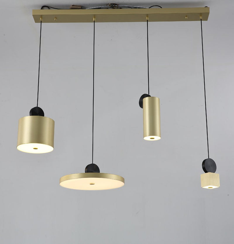 Synnove Pendant Lamp - Rectangular Canopy - Circular+Cube+Cylinder+Round-0