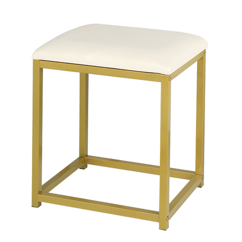 Makeup Table with Cushioned Stool