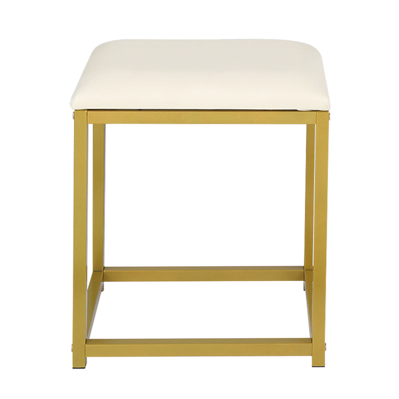 Makeup Table with Cushioned Stool