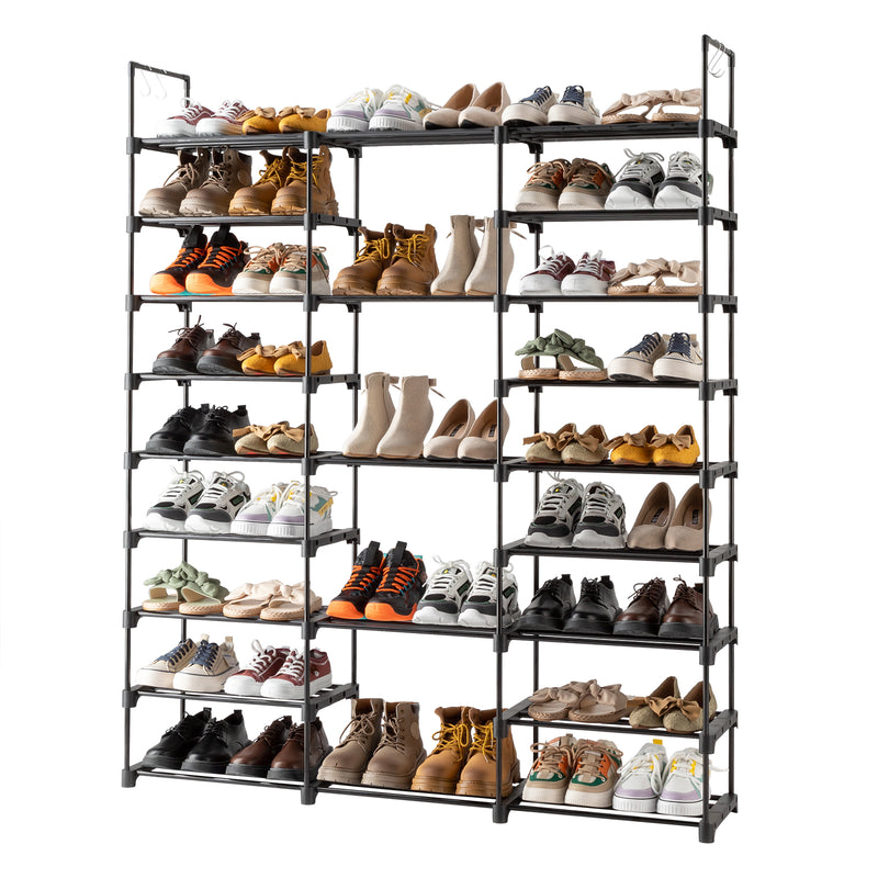 9 Tiers Shoe Rack Storage Organizer Shoe Shelf