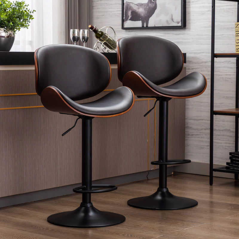 Set of 2 Adjustable Bar Stools