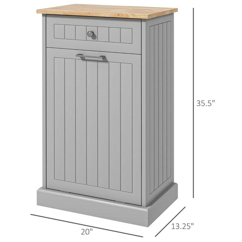 Kitchen Tilt Out Trash Bin Cabinet Free Standing Recycling Cabinet