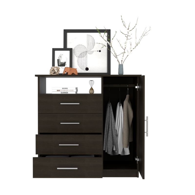 Dresser Beaufort, Four Drawers, Black Wengue Finish-6