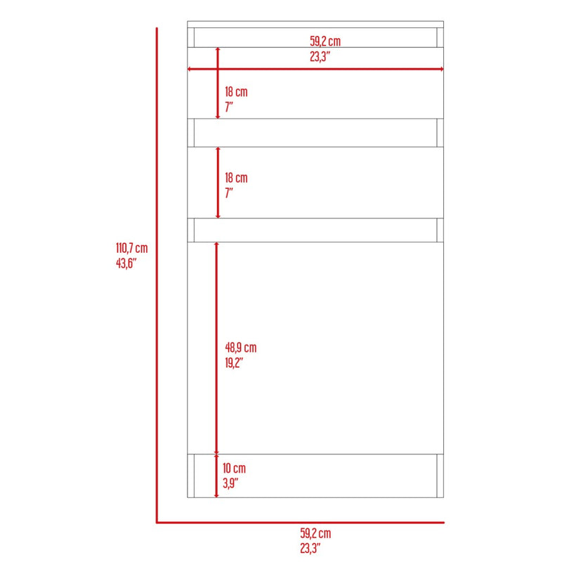 Dresser Asturias, Jewerly Box, White Finish-8