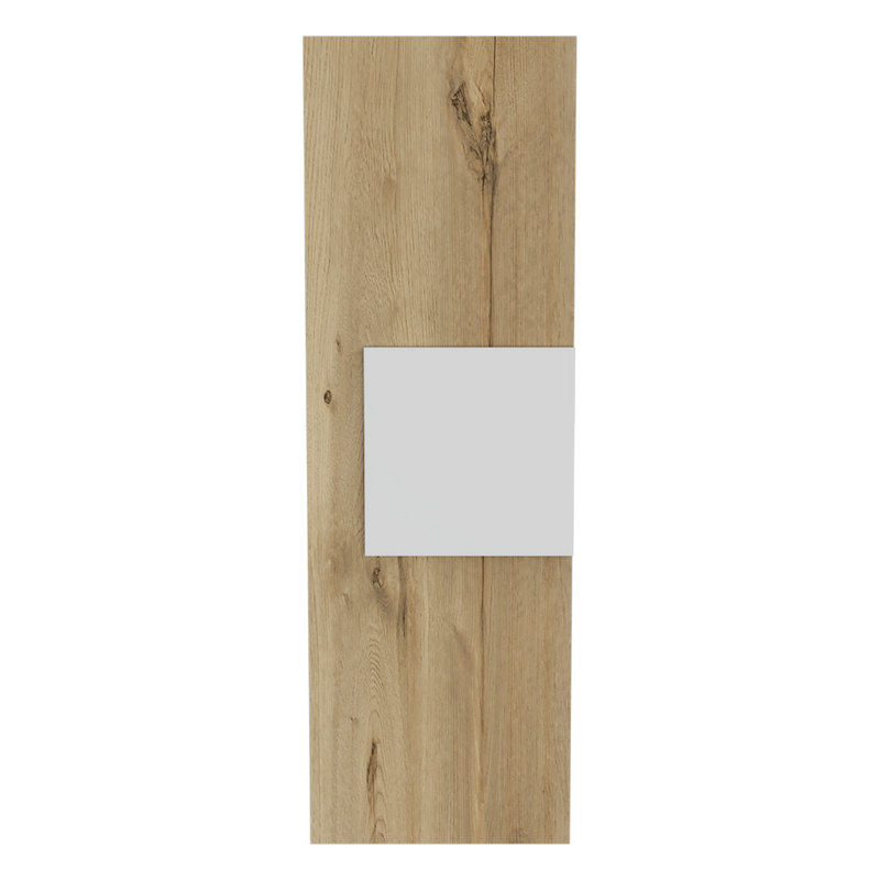 Medicine Cabinet Artic, Three Shelves, Single Door, White / Light Oak Finish-3