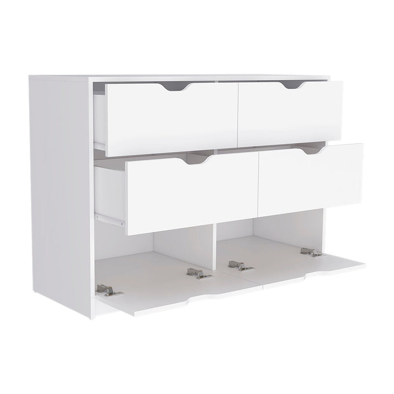 Dresser Curio, Four Drawers, White Finish-5