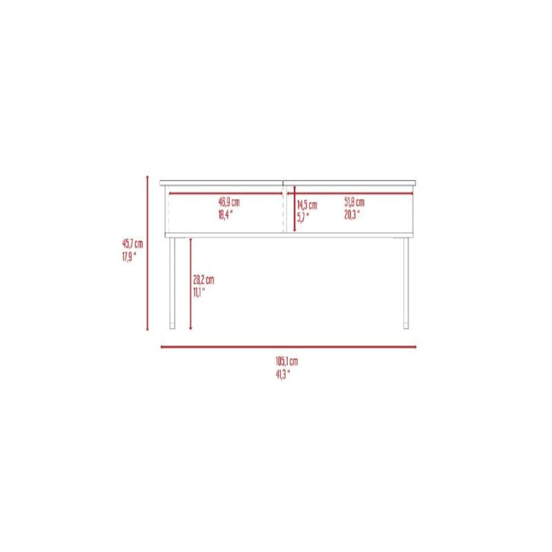 Lift Top Coffee Table Juvve, One Shelf, Carbon Espresso / Onyx Finish-8