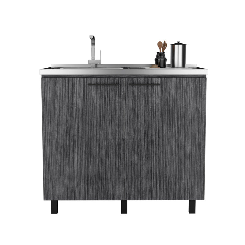 Sink Cabinet Utility,Sink Cabinet, Burwood, Smokey Oak, Smokey Oak Finish-2