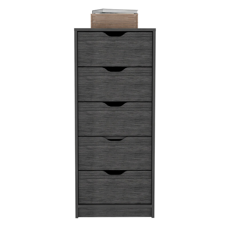 Kamran Dresser,Kamran, Five Drawer Narrows, Smokey Oak Finish-2