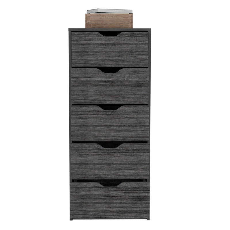 Kamran Dresser,Kamran, Five Drawer Narrows, Smokey Oak Finish-3