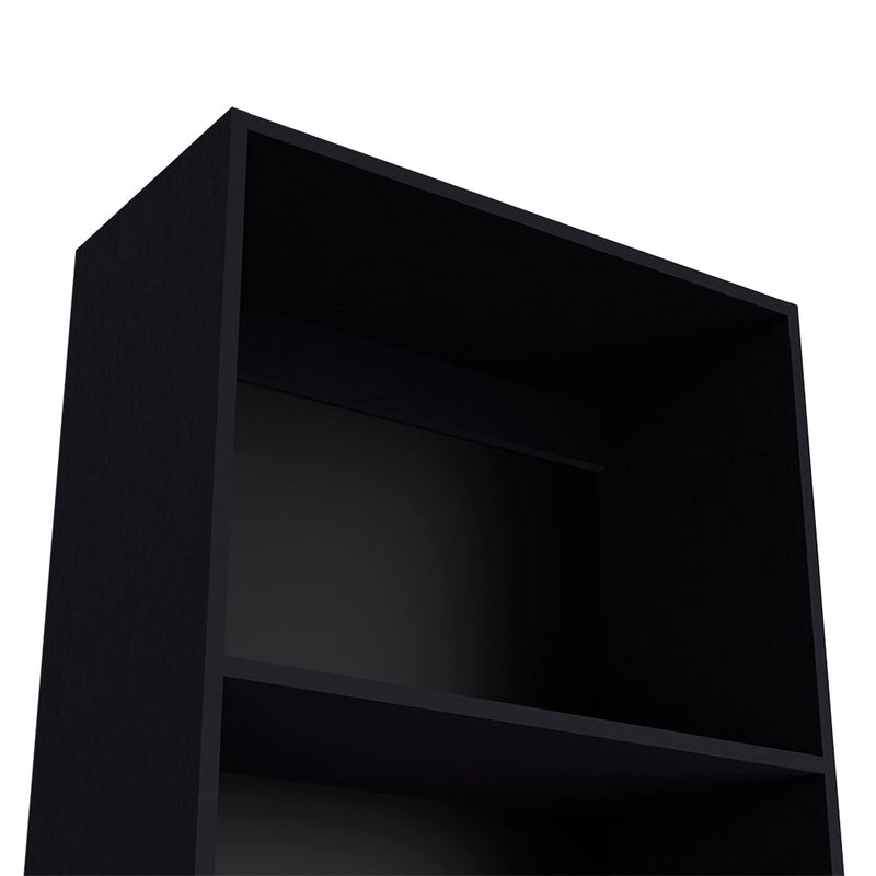 Bookcase Benzoni, Multi-Tier Storage Shelves, Black Wengue Finish-5