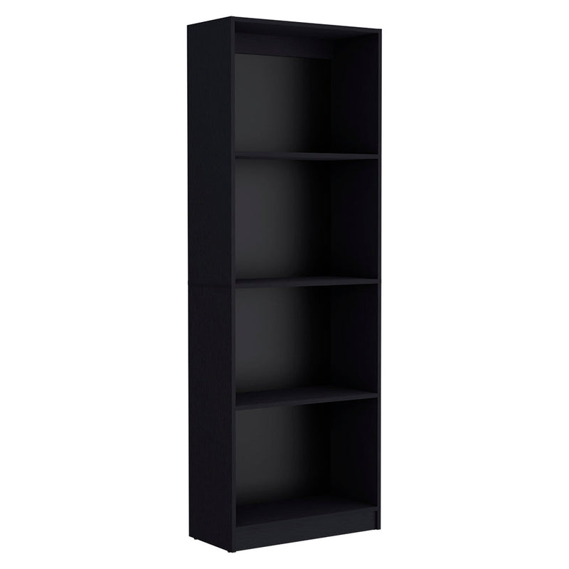 Bookcase Benzoni, Multi-Tier Storage Shelves, Black Wengue Finish-7